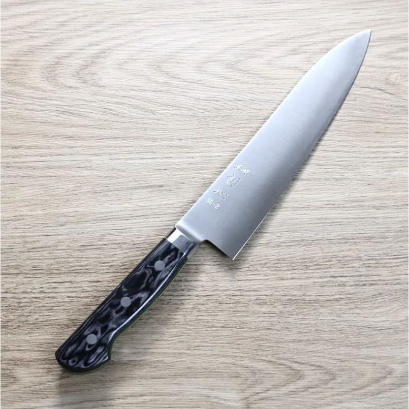 [現貨][可信用卡分期]日本製 初心 隼 牛刀 210mm SG2粉末HSS鋼 主廚刀 肉類 魚類 不易生鏽