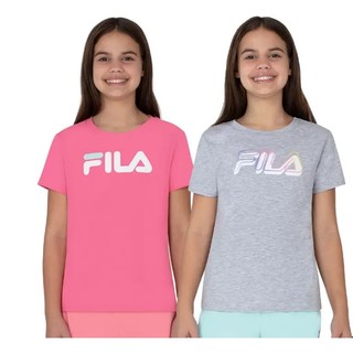 【goose鵝妹莉卡】Fila 兒童短袖Logo上衣 單件售