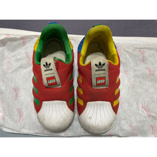 adidas 二手童鞋 休閒鞋 LEGO 樂高聯名款 童鞋US8K紅色
