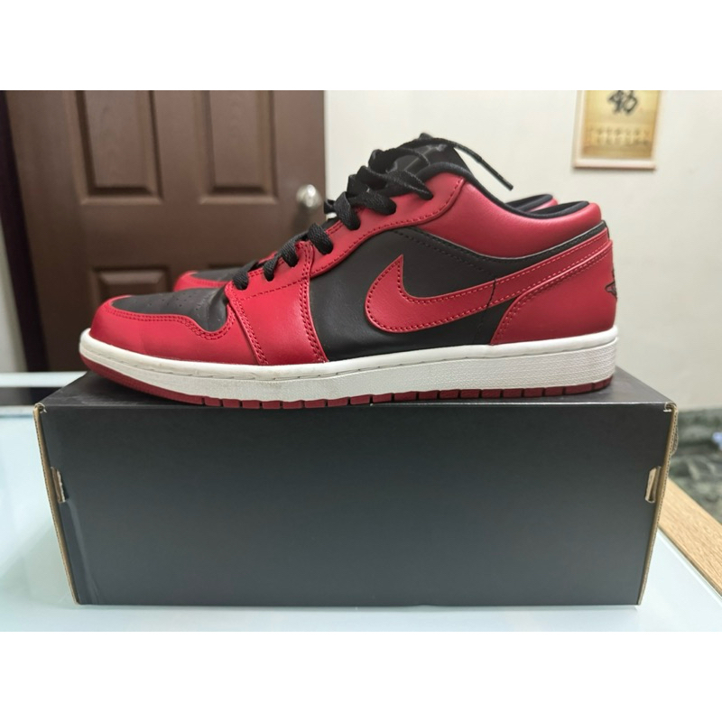 二手Air Jordan 1 low 紅黑us10.5