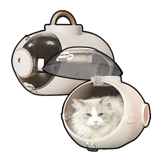 AIWO 艾窩 潛水艇寵物提籃 貓咪提籃 外出提籠 咖啡色 - 艾爾發寵物 Alphapetstw