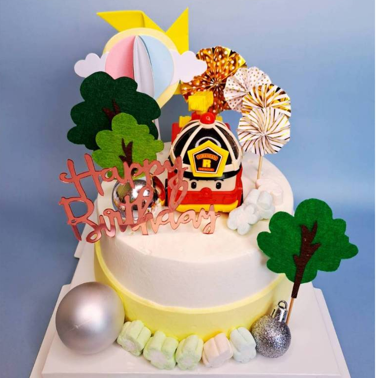 Tower Lucky塔吉｜羅伊蛋糕 波力蛋糕 安寶蛋糕 赫利蛋糕 生日蛋糕 造型蛋糕 幼稚園蛋糕 幼兒園生日 救援小隊