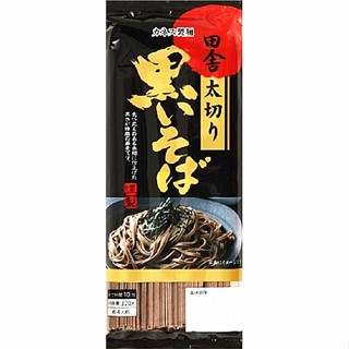 +爆買日本+ KANESU 製麵 田舍太切黑蕎麥麵 320g 4束入 生麵條 蕎麥麵 卡內司 日本必買 日本原裝