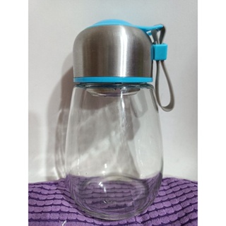 全新現貨/ 玻璃水壺 透明水瓶 胖胖水壺 隨身瓶 隨身壺 400ml