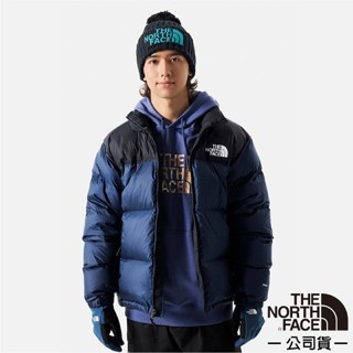 【美國 The North Face】最強保暖ICON_經典配色透氣鵝絨外套/羽絨衣夾克 登山滑雪旅行_藍_3C8D