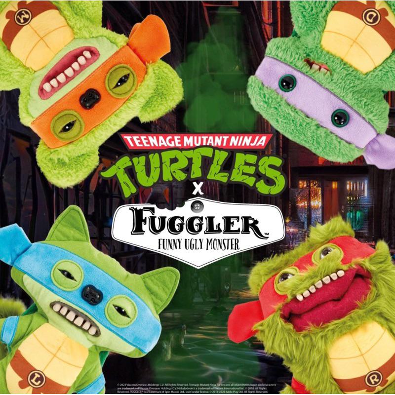限量版fugglerx忍者龜英國藝術家收藏放克牙寶聯名忍者龜系列🍕