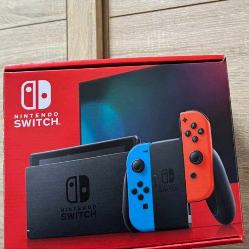 Nintendo任天堂 switch 電光藍紅 joy-con續航力加強版