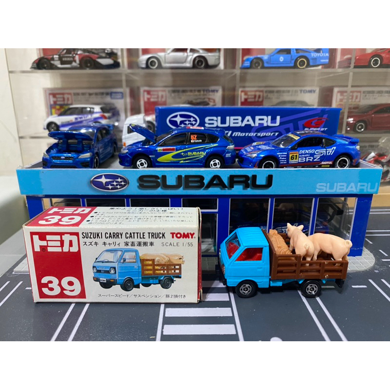 TOMICA NO.39-3 SUZUKI CARRY CATTLE TRUCK 豬車 稀有絕版紅標號車