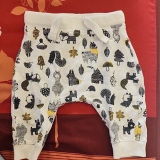 HEMA 寶寶純棉 可愛動物薄長褲 (56cms) 嬰幼兒 代購