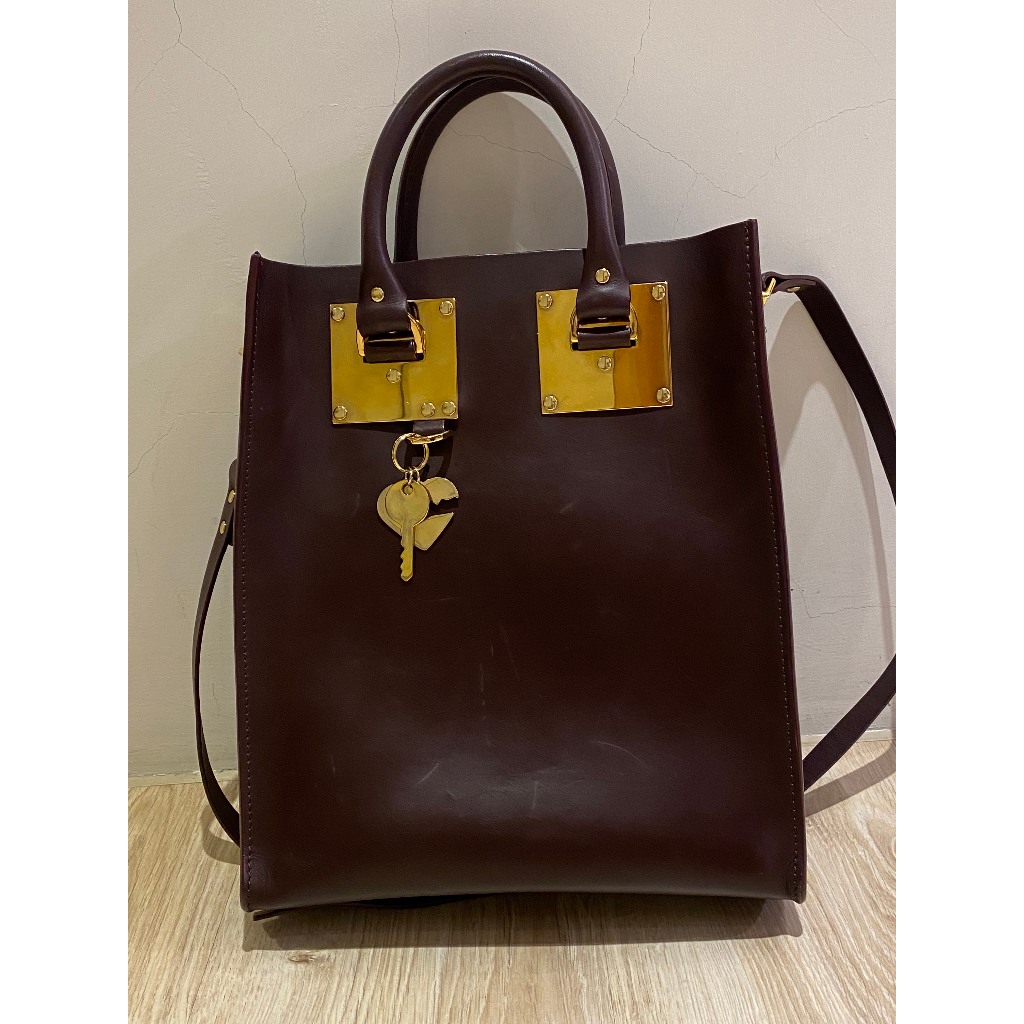 二手絕版 SOPHIE HULME Mini Albion Tote 牛皮托特包