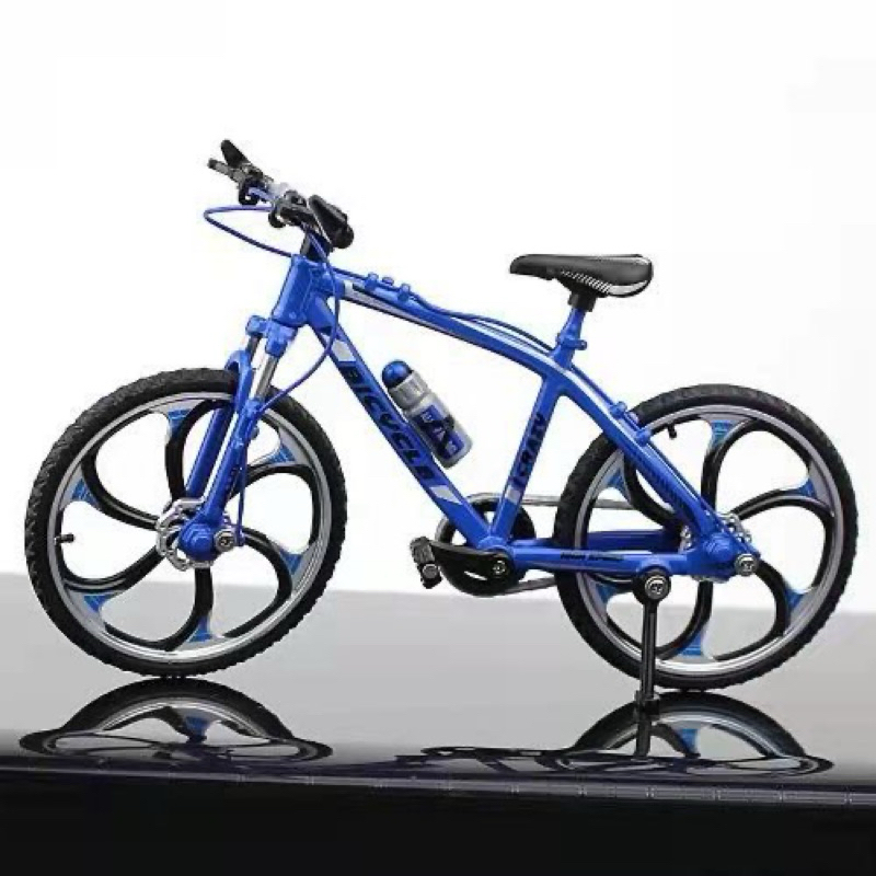現貨 1:8平地自行車合金模型 登山車 下坡賽 帶避震車輪可轉動玩具模型擺件男孩玩具車