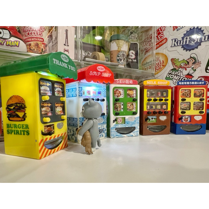 ToysSpirits 可發光自動販賣機 漢堡.章魚燒.麵食 牛奶 湯品販賣機 全5款 扭蛋 轉蛋