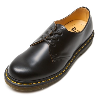 Dr.Martens 馬汀1461 SMOOTH 3孔綁帶低筒亮面牛津鞋 黑 馬丁紳士鞋 休閒皮鞋 男女11838002