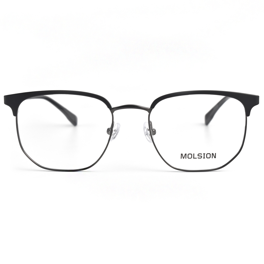 MOLSION 光學眼鏡 MJ7272 B11 斯文多邊眉框 - 金橘眼鏡