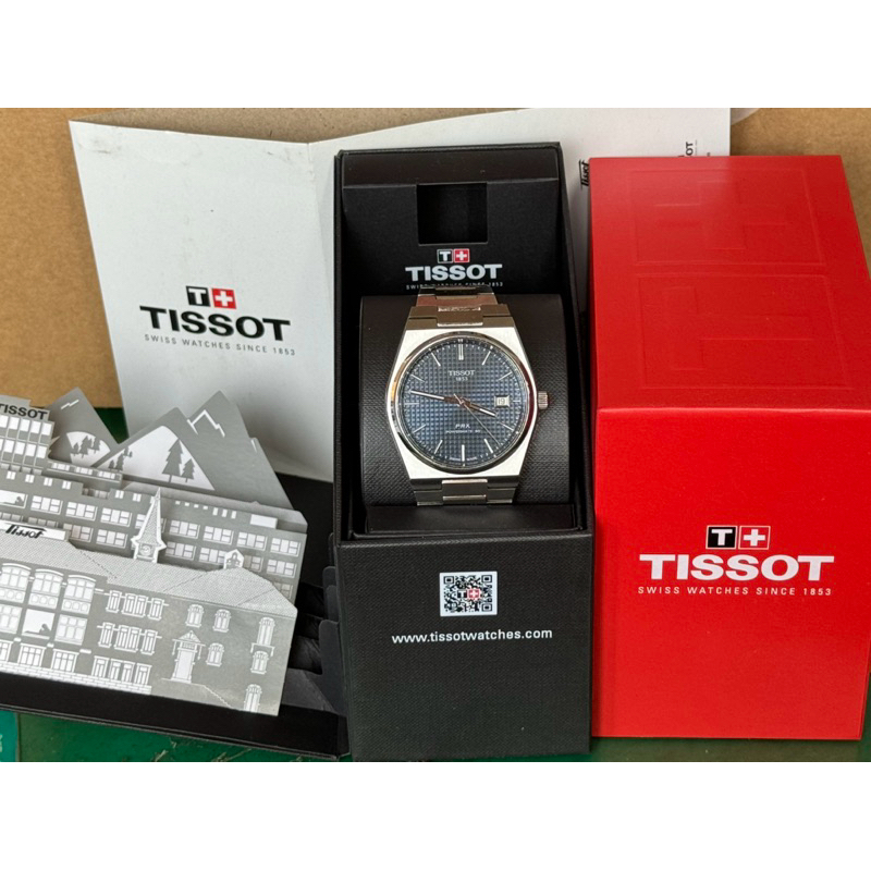 「二手」85新 天梭 Tissot PRX POWERMATIC 80 藍面 機械錶 非石英錶 手錶 復古 ap