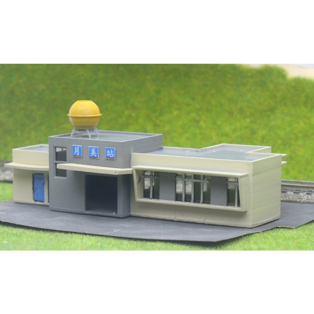 N規火車模型 月美車站 素模(未組裝未上色)