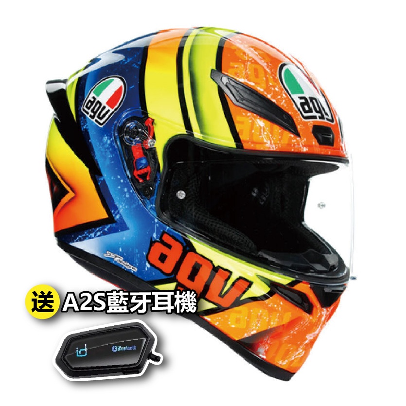 【送A2S藍牙耳機】AGV 安全帽 K-1 彩繪 IZAN 全罩 安全帽 亞洲版 K1