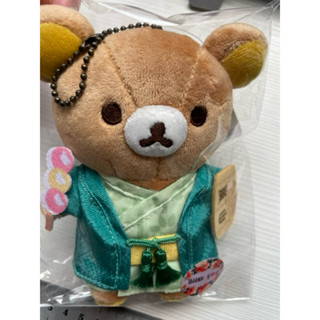 【卡哇伊🐻正版】 日本拉拉熊茶屋 布偶吊飾 嵐山限定 京都店限定 娃娃 吊飾 限定 懶懶熊 無 朱印 御守