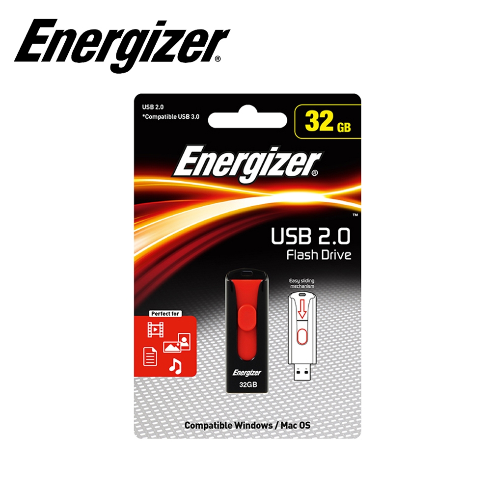 Energizer 勁量 Classic Slider 32GB隨身碟USB2.0