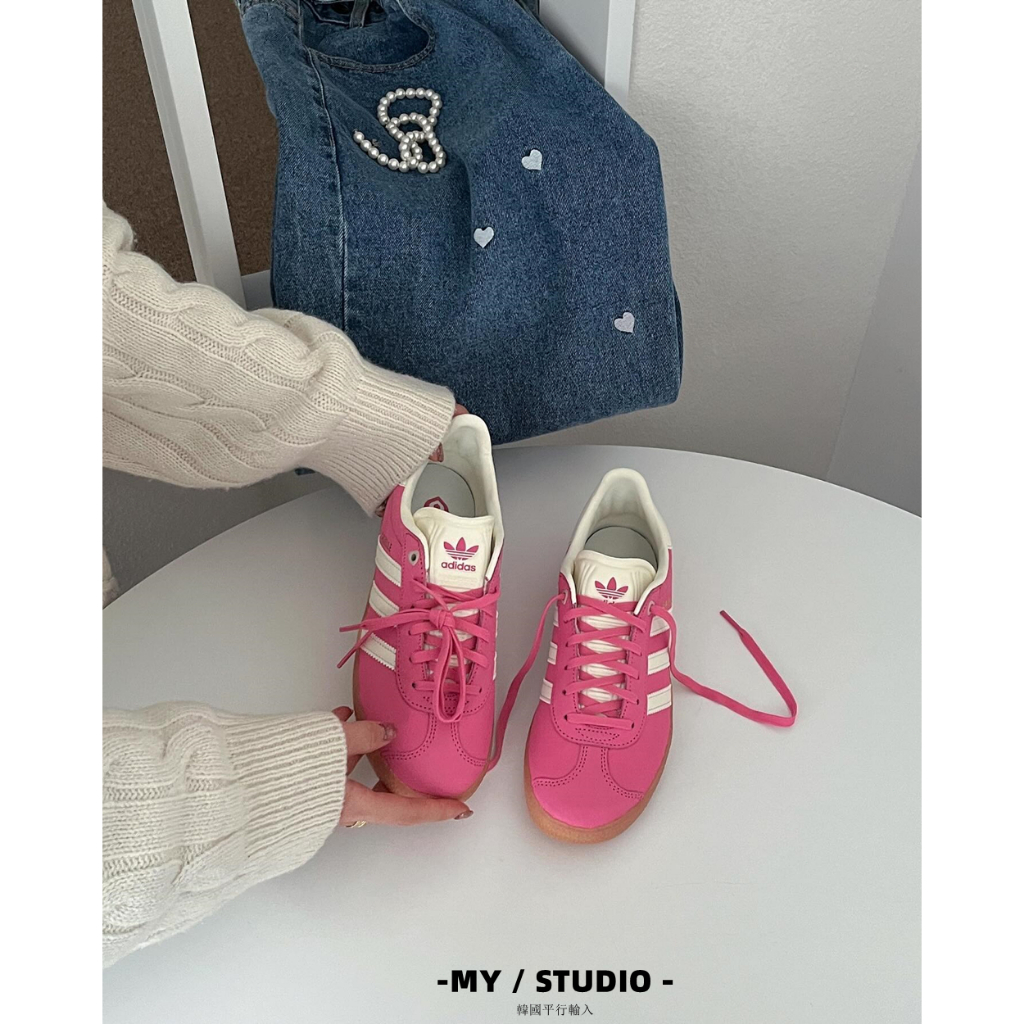 MY-  Adidas Originals Gazelle 粉 粉白 復古 德訓鞋 ID1107