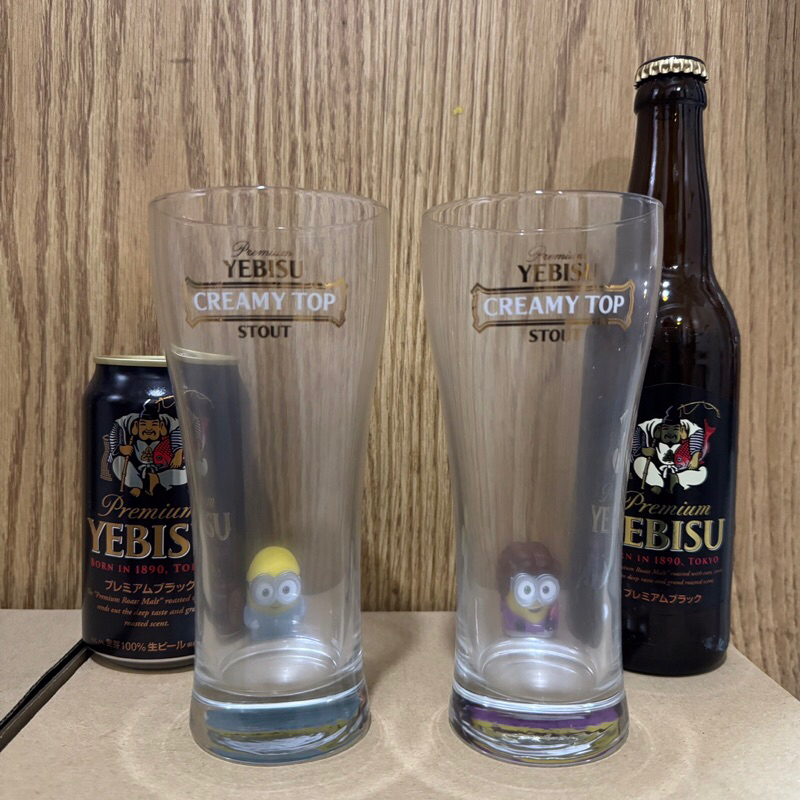 惠比壽啤酒杯YEBISU啤酒杯STOUT黑啤系列專用杯 380ML現貨在台
