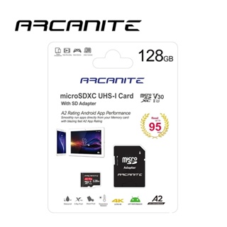 (福利品) ARCANITE 128GB MicroSDXC U3 V30 A2 記憶卡