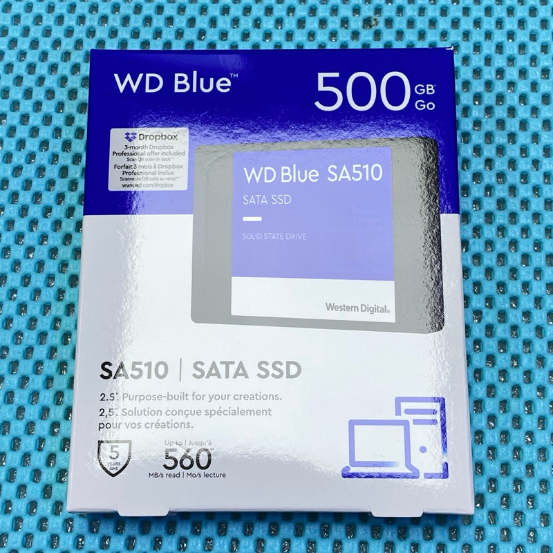 含稅價 WD 藍標 SA510 500GB SSD 2.5吋固態硬碟 原廠RAM回已過保