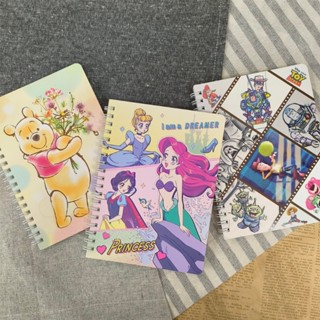 現貨💕正版 迪士尼 36k 線圈筆記本 橫線 計畫本 活頁筆記 筆記本 美人魚 玩具總動員 維尼 愛麗兒 漫畫 公主