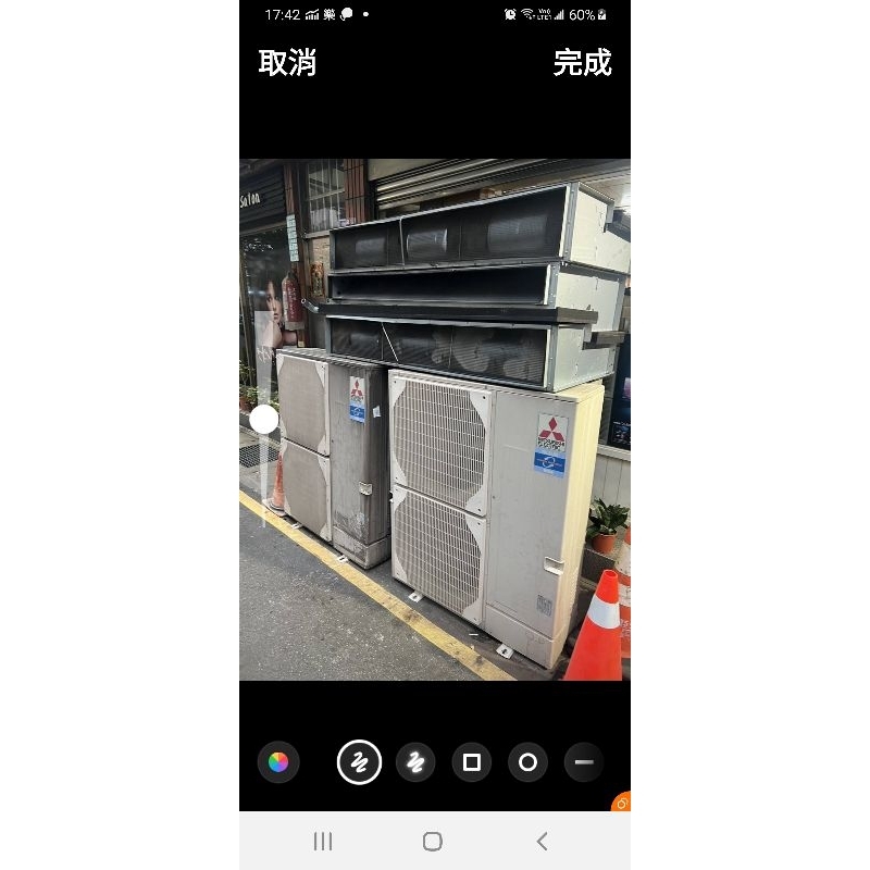 日本原裝，一級變頻冷暖，三菱5噸變頻吊隱式冷氣，14kw，商業用途，店家用，三相電，保固3個月