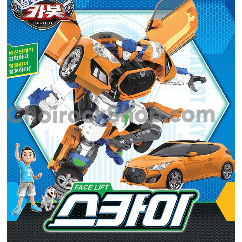 【現貨+預購】 韓國境內版 衝鋒戰士 Hello carbot 橘色 車子 特警飛天 變形機器人 變形車 玩具機器人