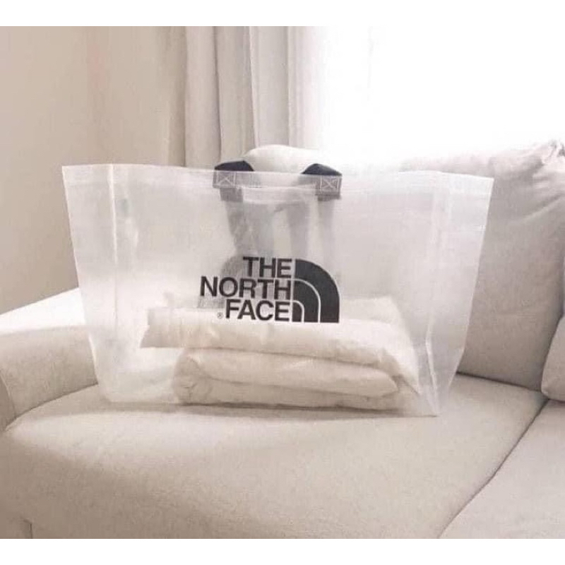 #現貨#韓國🇰🇷The North Face 大容量透明環保袋/購物袋