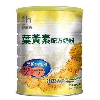 易而善-葉黃素配方奶粉-果汁牛奶口味(840g)12罐/箱