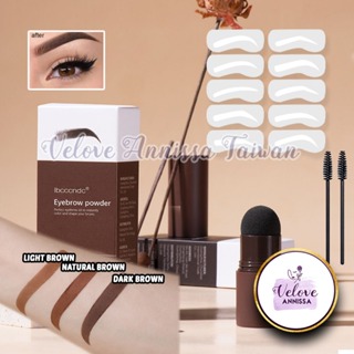 Ibcccndc Eyebrow Powder 2in1 Cetakan Stamp Alis Spoolie