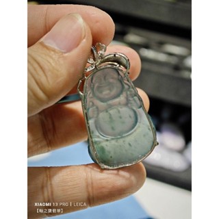 【翰之寶翡翠】天然翡翠A貨 冰種 瓜料 藍水 雪花棉 彌勒佛 布袋佛