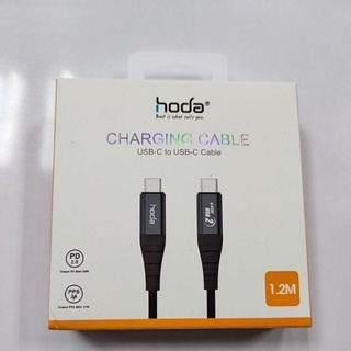 hoda W3 USB2.0-C to C 編織數據線 USB2.0 黑色編織線