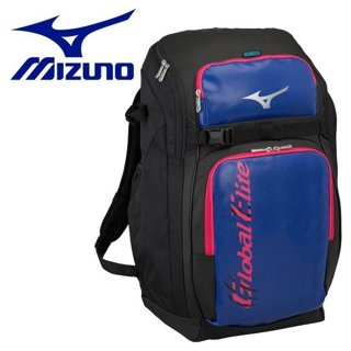 Mizuno 美津濃Global Elite 棒球壘球裝備袋個人後背袋1FJD280192寶藍黑配色下殺不到6折