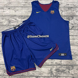 Nike FC Barcelona 巴塞隆納 球員版 雙面 練習衣 球衣 背心 籃球褲 西班牙 Rubio Gasol