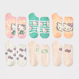 預購6雙❤️正版❤️ 美國 Hello Kitty 凱蒂貓 兒童 襪子 童襪