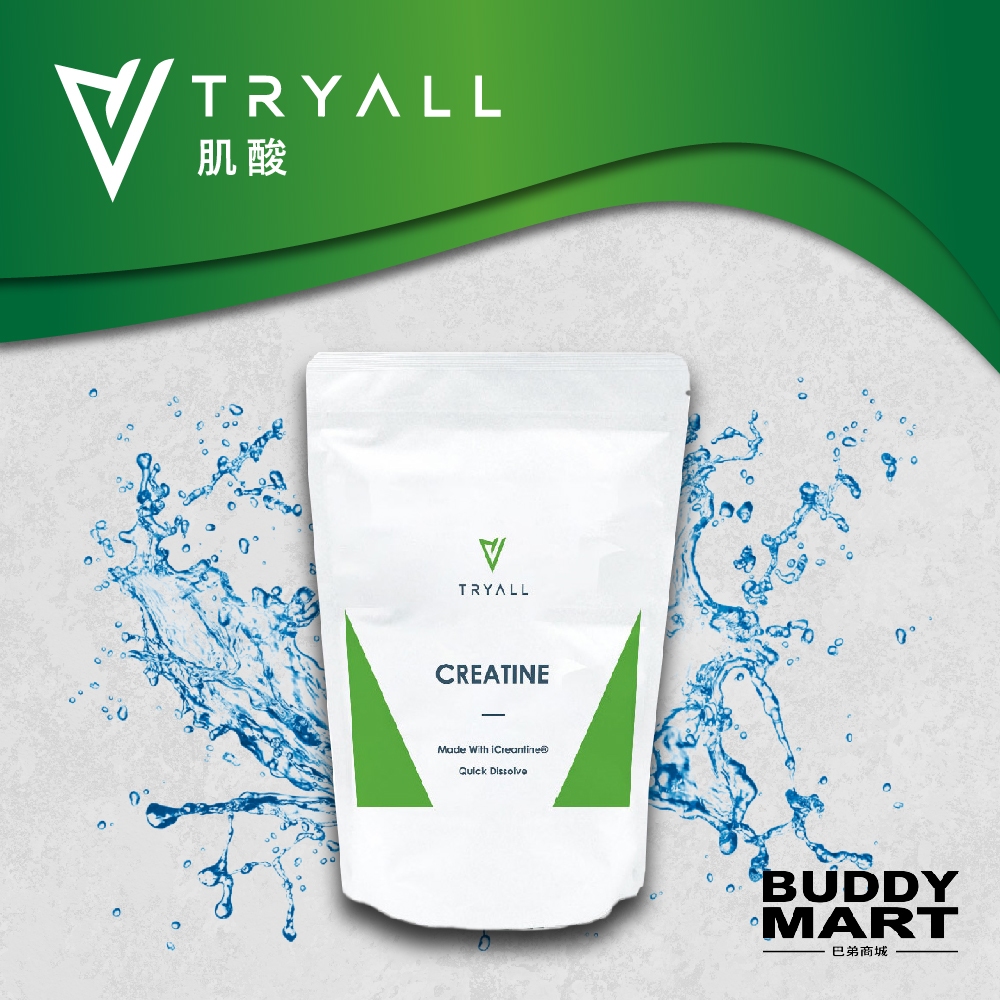 [台灣 Tryall] 肌酸 iCreatine 無調味 純肌酸 肌酸粉 水合肌酸 一代肌酸 400g 巴弟商城