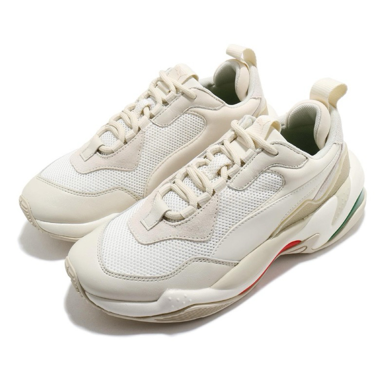 【Puma】 休閒鞋 Thunder Spectra 老爹鞋 厚底 泫雅 米白 白 尺碼23.5（無鞋盒）