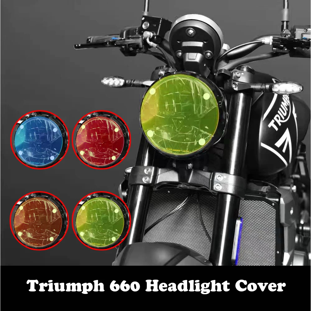 Triumph Trident 660方向燈罩 適用於 凱旋 trident 660改裝黑色大燈護網 Trident