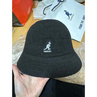 全新KANGOL鐘型帽漁夫帽(黑色)m號