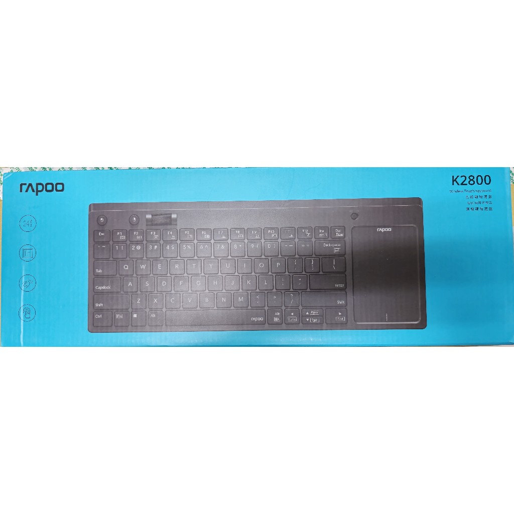 雷柏 RAPOO 無線觸控鍵盤 K2800 包裝已開啟 非全新