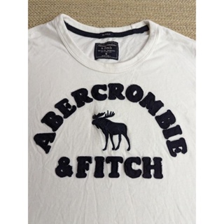 Abercrombie & Fitch AF 經典長袖白色T-shirt S號 M號