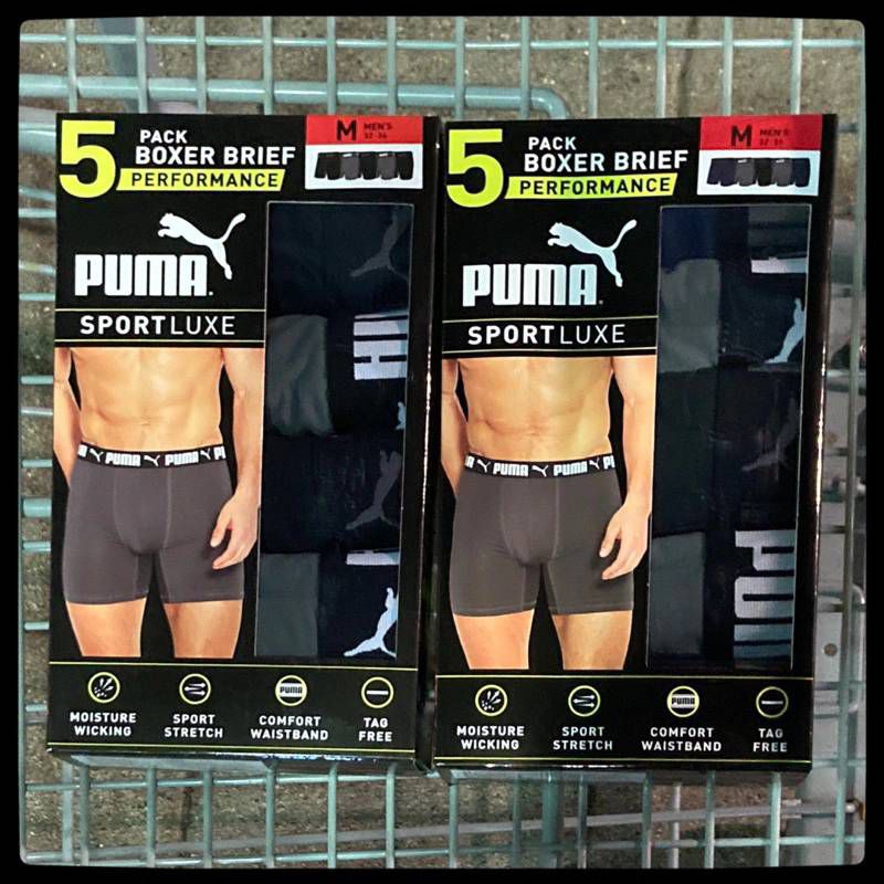 【現貨】好市多Puma 男內褲五入組 無縫設計，10%彈性設計