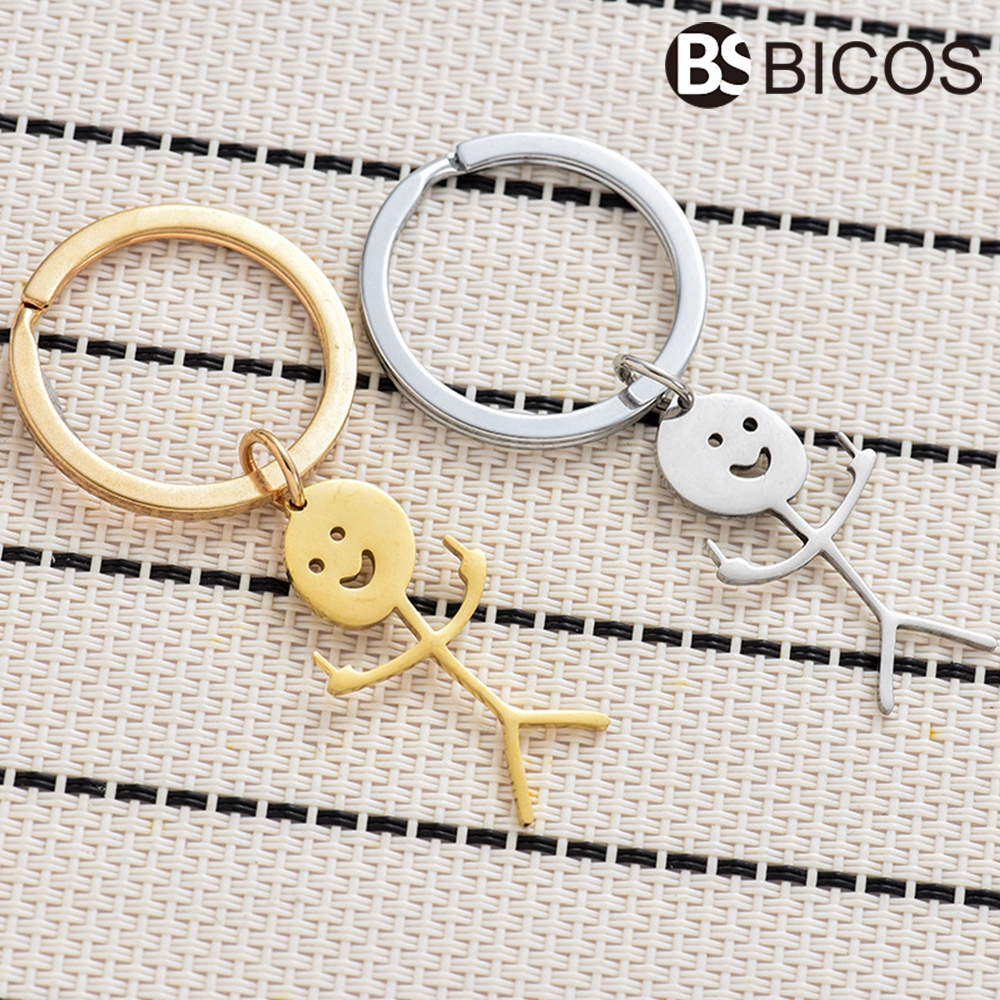 【BICOS】鑰匙圈 未滿100不出 火柴人 吊飾 禮物 飾品 鑰匙扣 生日 掛飾 【SR274】