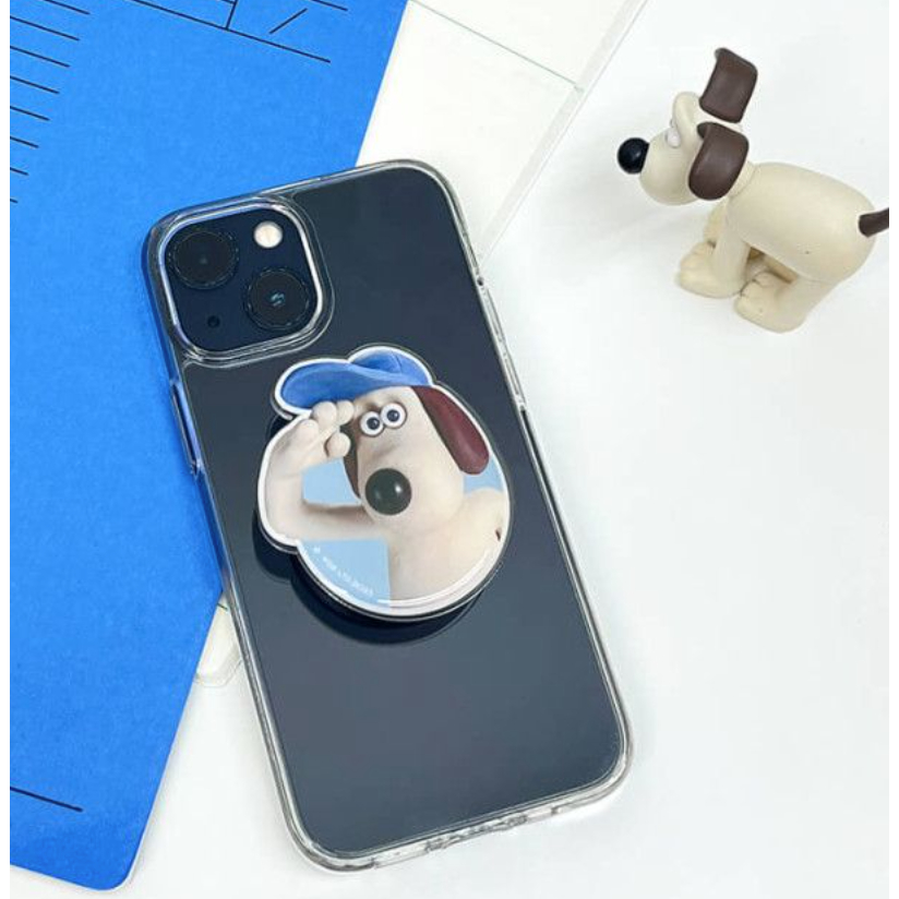 [現貨］韓國代購 🇰🇷掌門狗手機支架 Gromit 手機手把  狗狗 笑笑羊 手機配件 拍照道具