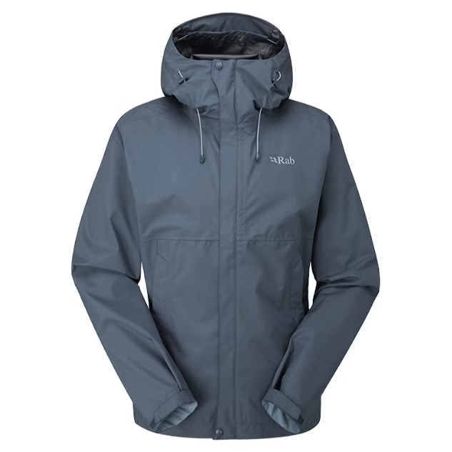 【RAB】QWG83 女款 Downpour Eco Jacket 輕量防風防水連帽外套 獵戶藍