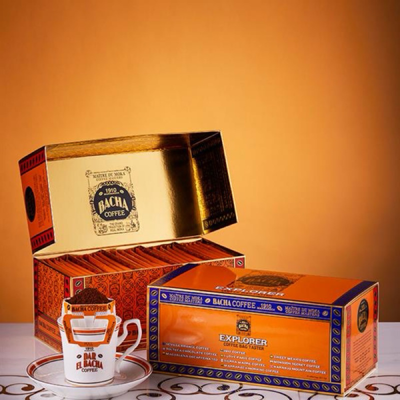 預購-新加坡 Bacha Coffee 多口味濾掛咖啡禮盒 探險家-25入附品牌精美紙袋（3/6到貨）