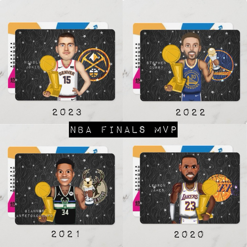 NBA總冠軍獎盃 藝術家手繪設計 限量版球星悠遊卡 (實體悠遊卡,非貼紙)
